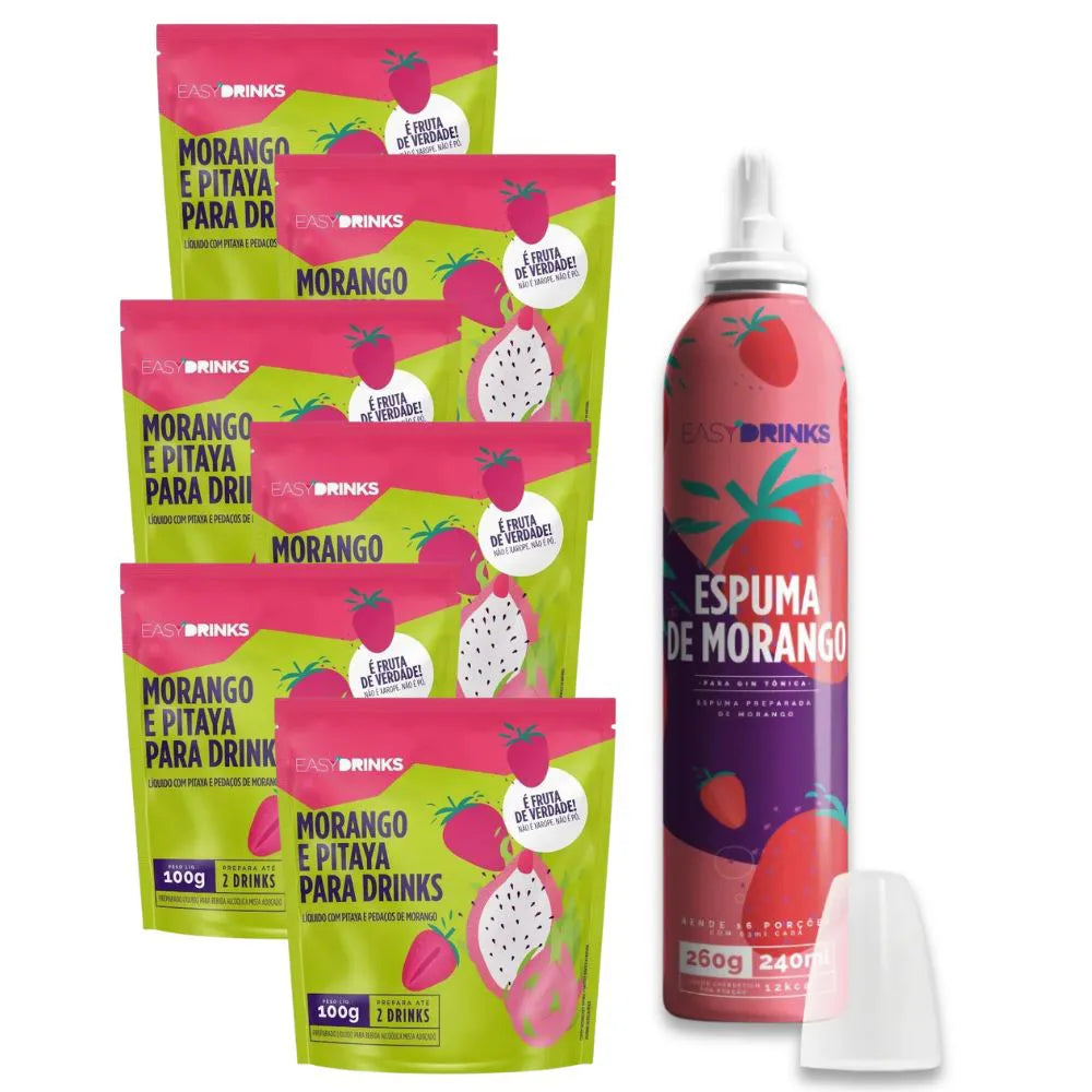 Kit Spray Espuma de Morango + Morango & Pitaya
